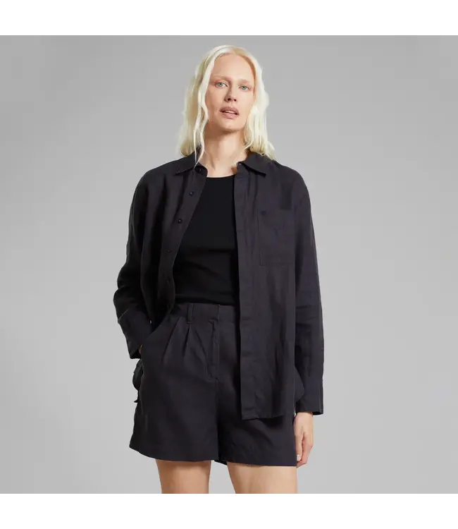 DEDICATED. •• Shorts Djupvik Linen| Phantom Black