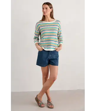 SEASALT CORNWALL •• Knavock Striped Jumper | Mini Cornish Helford Multi