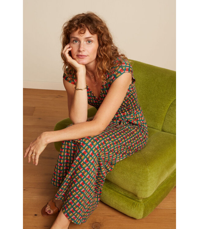 KING LOUIE •• Mira Maxi Dress Rondine | Ponderosa Green