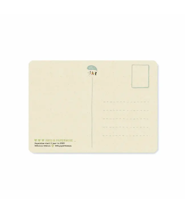 Illu-ster •• Ansichtkaart | Portrait of a daffodil