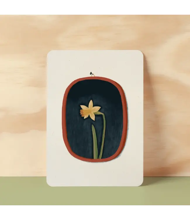 Illu-ster •• Ansichtkaart | Portrait of a daffodil