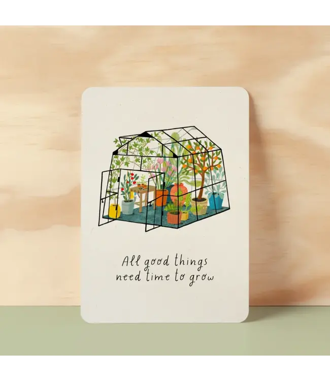 Illu-ster •• Ansichtkaart | All good things need time to grow