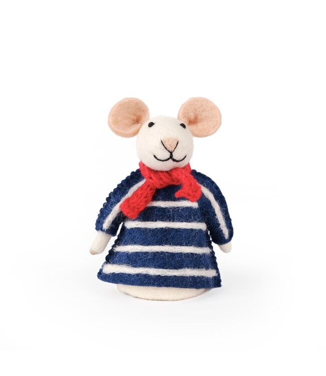 SJAAL MET VERHAAL  •• Decoratie Muis Nautisch