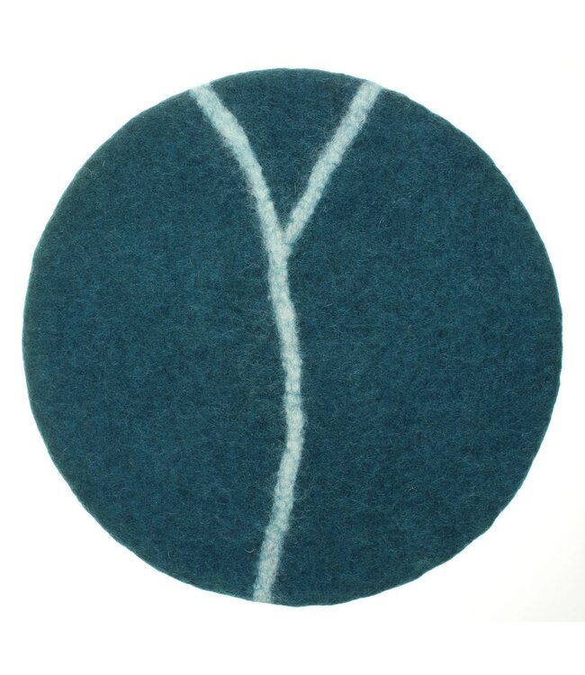 SJAAL MET VERHAAL  •• Onderzetter Sealife Marble Zeegroen