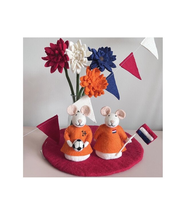 SJAAL MET VERHAAL  •• Onderzetter 40 cm Oranje