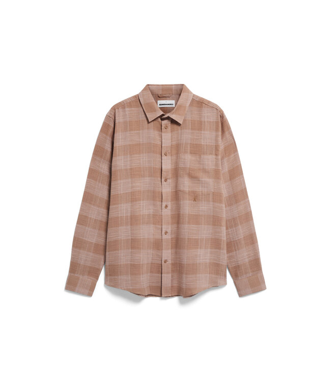 ARMEDANGELS •• Overhemd Flaavien | Cinnamon dust- grey blush