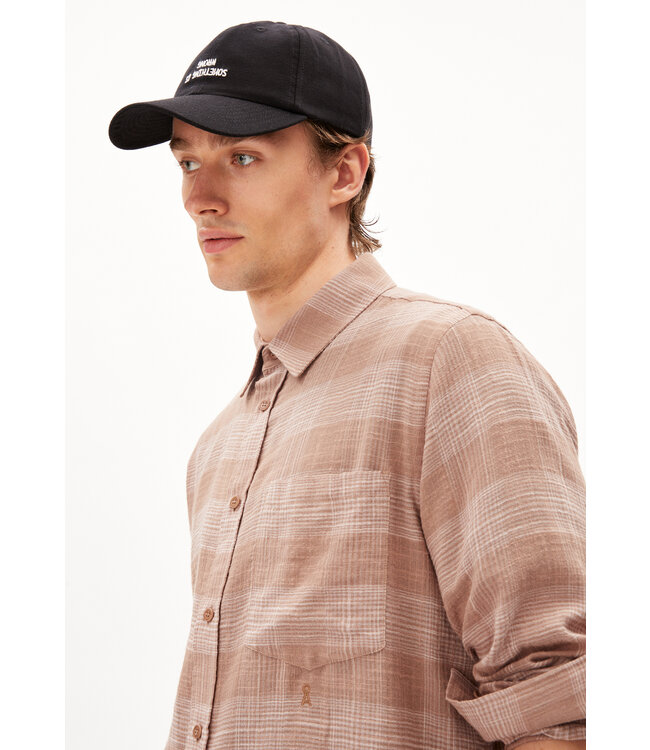 ARMEDANGELS •• Overhemd Flaavien | Cinnamon dust- grey blush