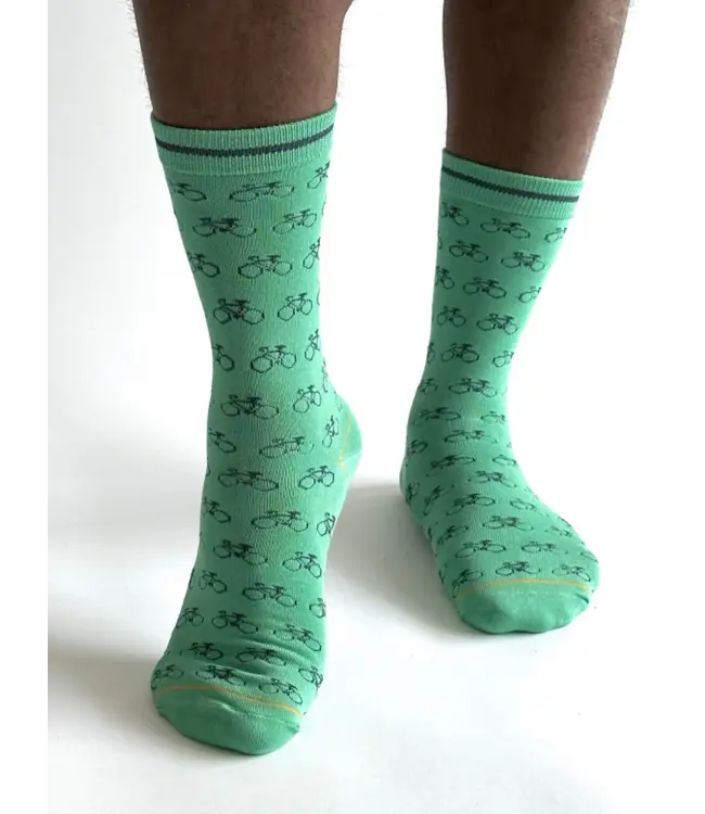 THOUGHT  •• Heren sokken PEYTON BIKE | Bright green