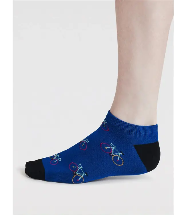 THOUGHT  •• Ady Bike & Stripe Bamboo 3 Pack Trainer Socks