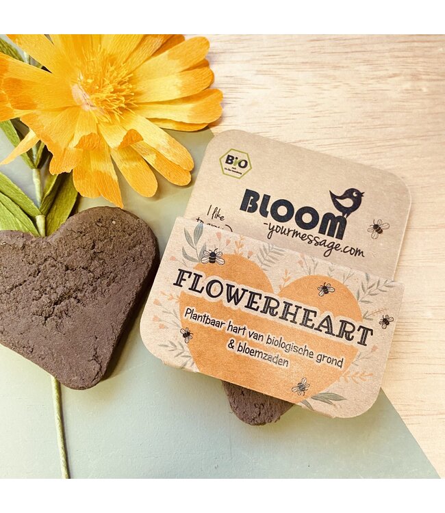 Bloom •• Flowerheart | Plantbaar hart van biologische klei