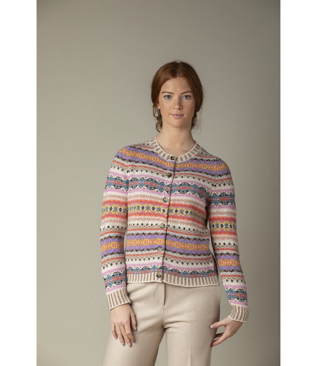 ERIBÉ •• Kinross Cardigan | Coral