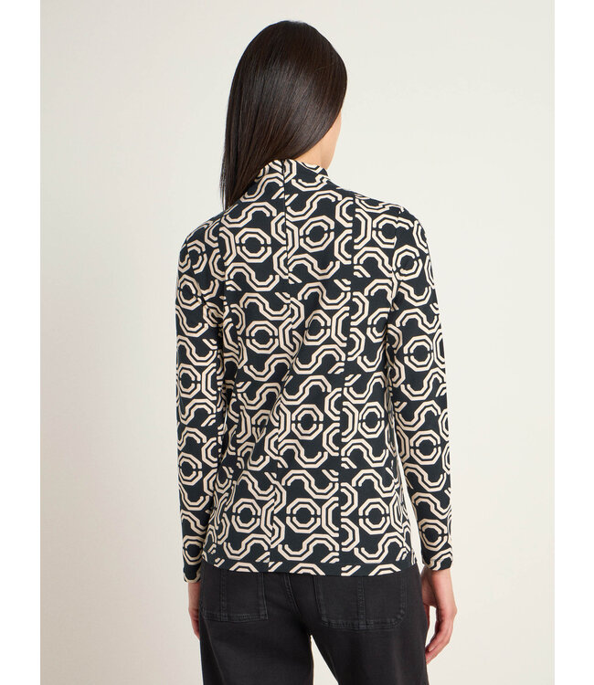 LANIUS •• Turtleneck shirt OCS | Simple Circle Black | Stehkragenshirt