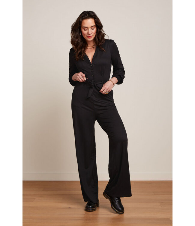 KING LOUIE •• Darcy Jumpsuit Viscose Classic | Black