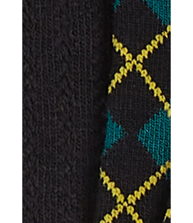 KING LOUIE •• Socks 2-Pack Argyle | Black