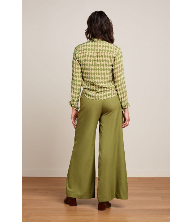 KING LOUIE •• Delia Blouse Farrow | Guacemole