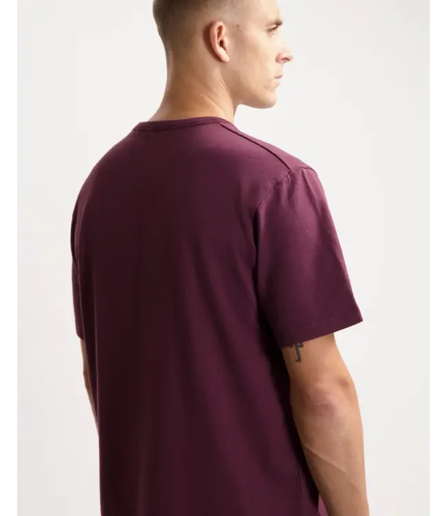 KUYICHI •• Liam Heavyweight Signature Tee | Wine Red