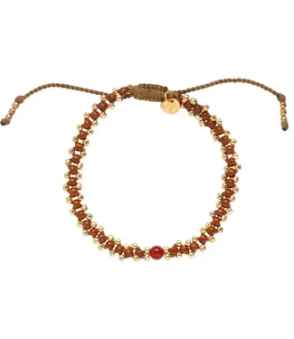 A BEAUTIFUL STORY •• Eternal Carnelian Bracelet GC | Goud