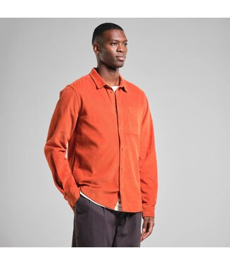 DEDICATED. •• Shirt Varberg Corduroy | Cinnamon Orange