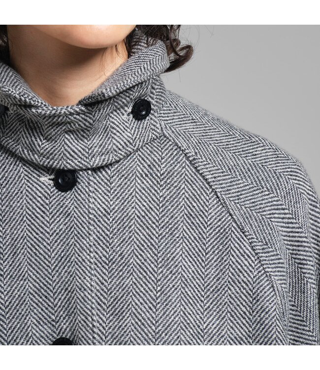 DEDICATED. •• Wool Jacket Nabben Herringbone | Black