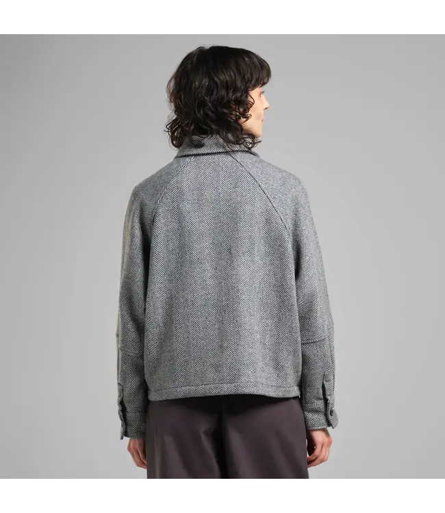 DEDICATED. •• Wool Jacket Nabben Herringbone | Black