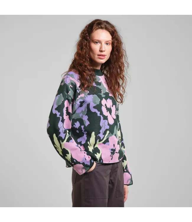 DEDICATED. •• Sweater Limhamn Warped Flowers | Multi Color