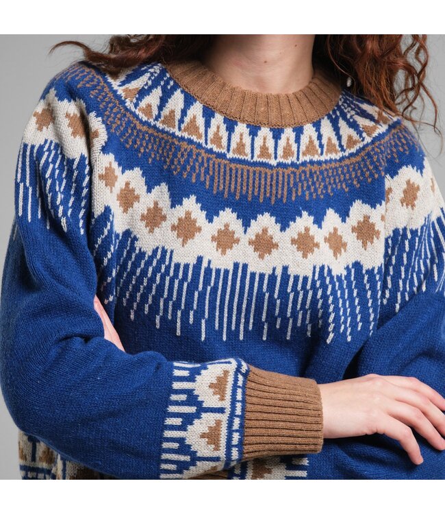 DEDICATED. •• Sweater Senja Fair Isle | Royal Blue