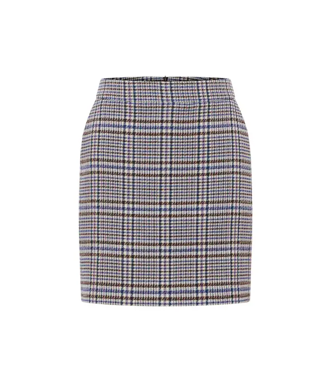 LANIUS •• Geruite Karo rok | blue multicolor