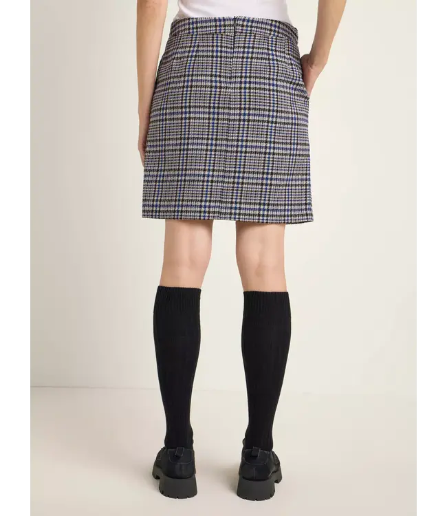 LANIUS •• Geruite Karo rok | blue multicolor