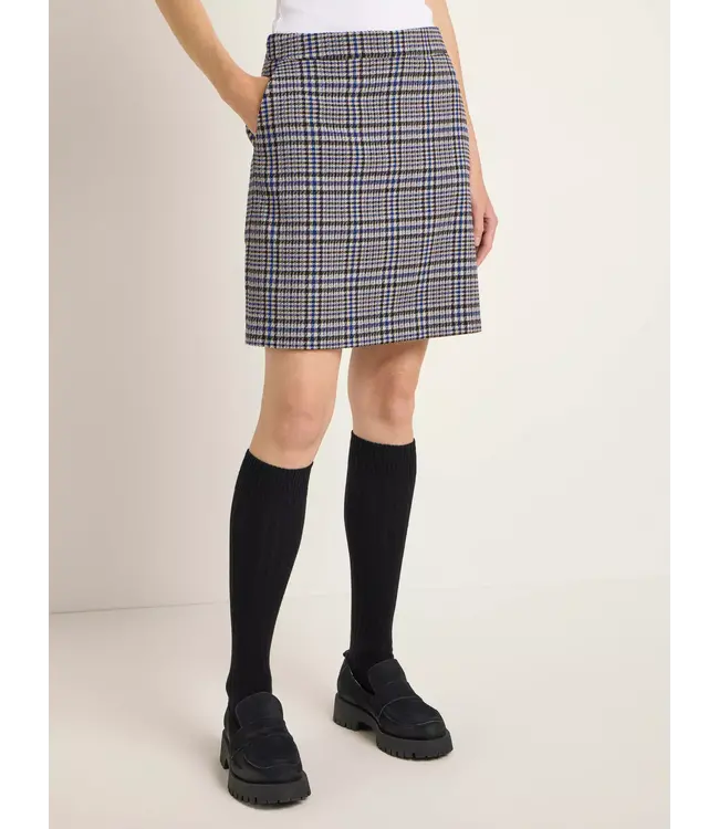 LANIUS •• Geruite Karo rok | blue multicolor