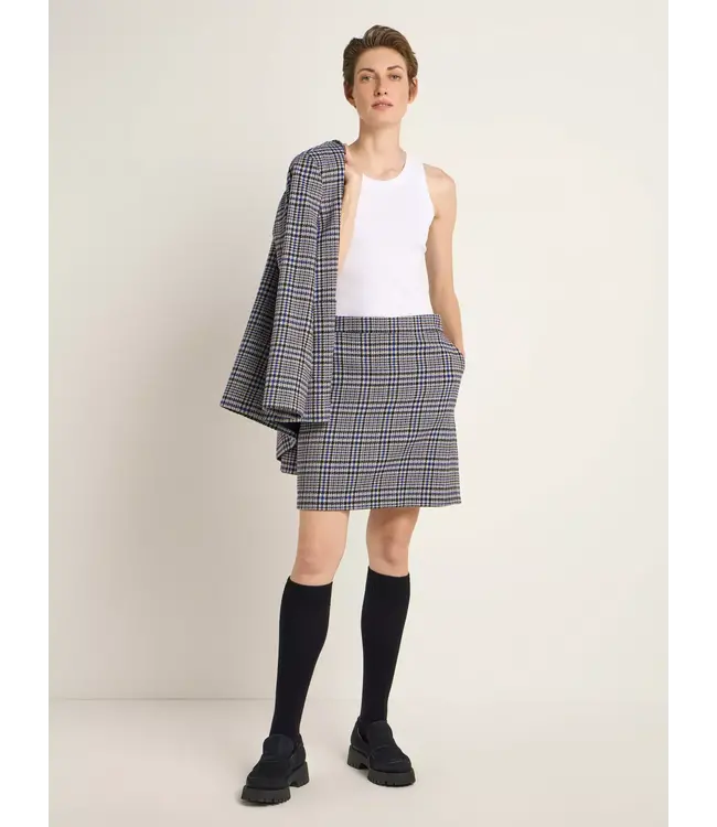 LANIUS •• Geruite Karo rok | blue multicolor
