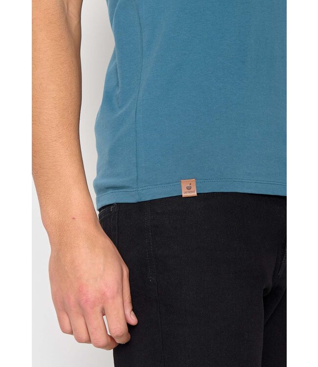 GREENBOMB •• T-shirt Bike Happy Guide | Blue Stone