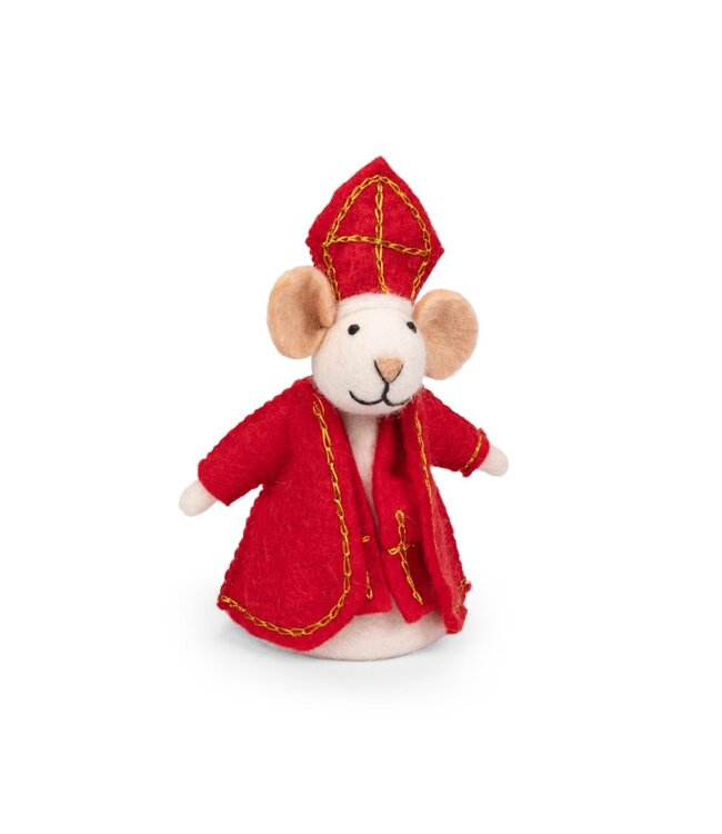 SJAAL MET VERHAAL  •• Decoratie muis |  Sintermuis