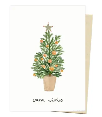 Stokwolf •• Kerstkaart | Kerstboom