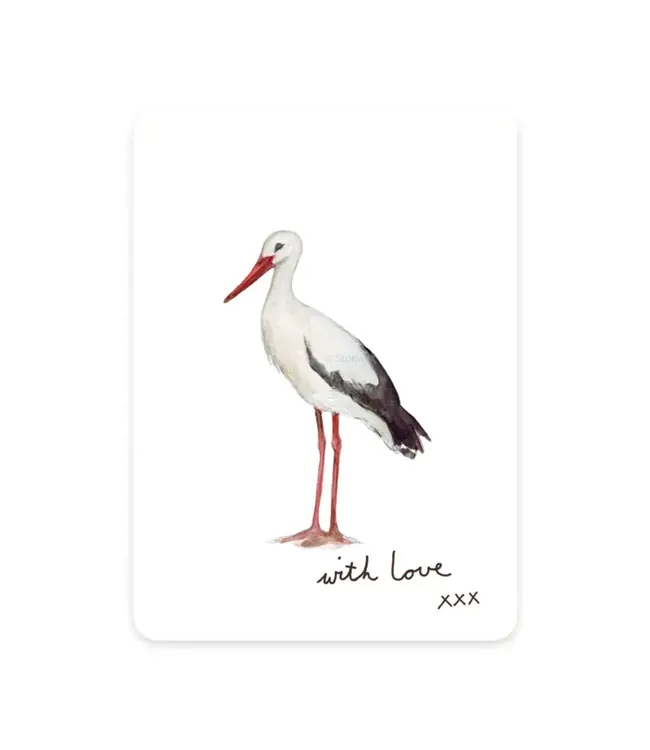 Stokwolf •• Cadeaukaartje | Ooievaar