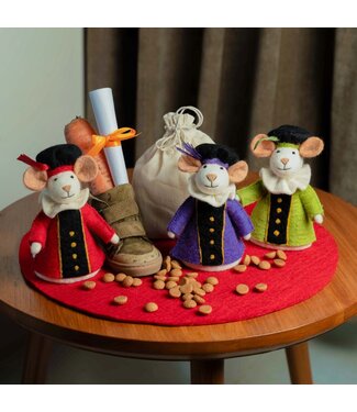 SJAAL MET VERHAAL  •• Decoratie muis |  Pietermuis