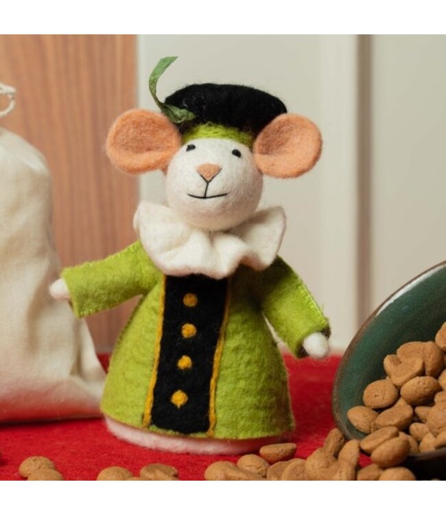 SJAAL MET VERHAAL  •• Decoratie muis |  Pietermuis