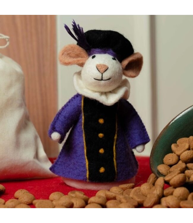 SJAAL MET VERHAAL  •• Decoratie muis |  Pietermuis