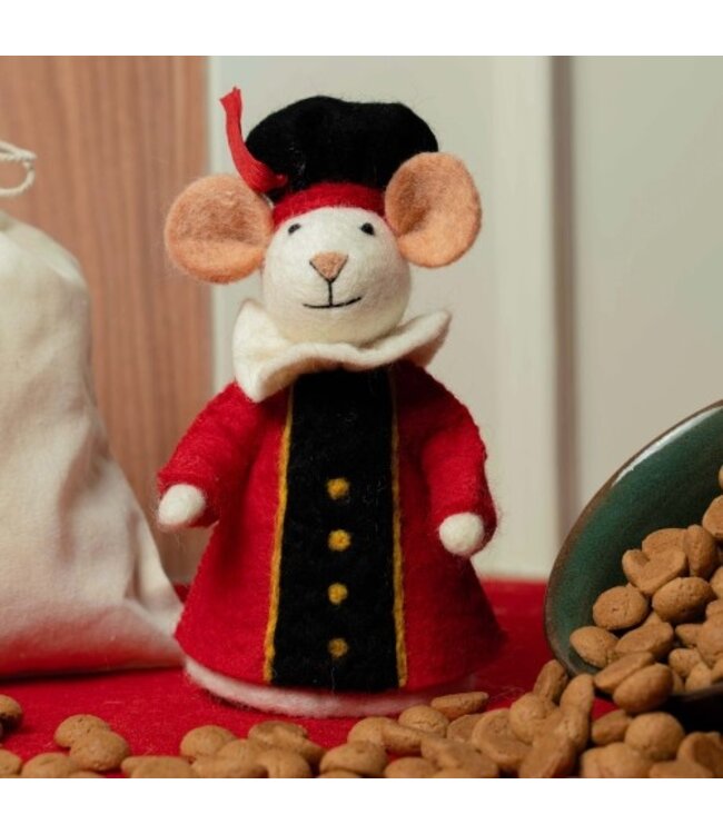 SJAAL MET VERHAAL  •• Decoratie muis |  Pietermuis