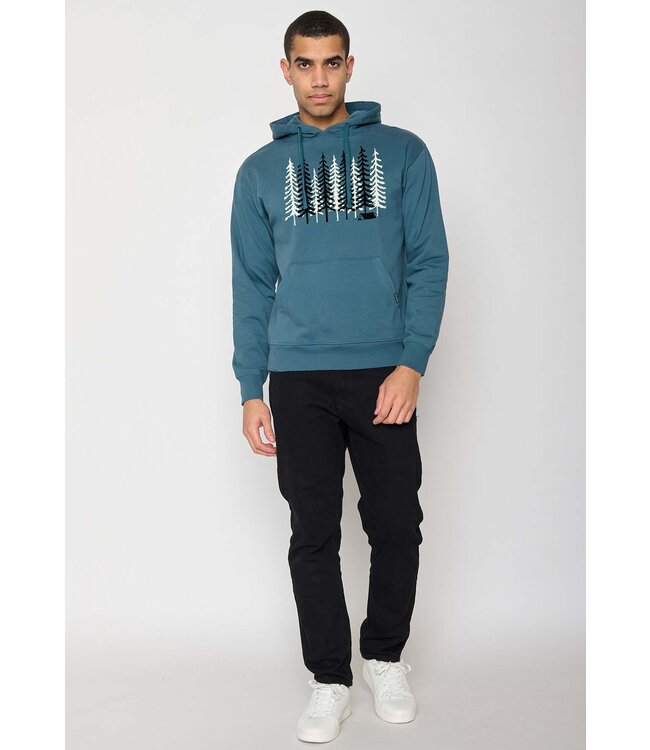 GREENBOMB •• Hoodie Joy Nature Wood Camp | Blue Stone