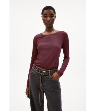 ARMEDANGELS •• Longsleeve ENRICCAA SOFT | Cranberry juice