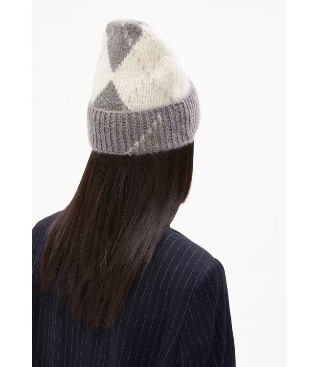 ARMEDANGELS •• SNOWAA ARGYLE | Iron Cast - Oatmilk