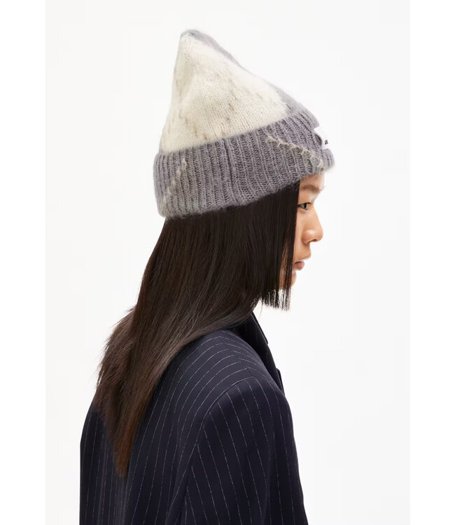 ARMEDANGELS •• SNOWAA ARGYLE | Iron Cast - Oatmilk