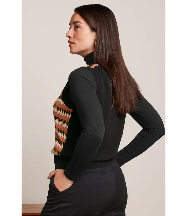 KING LOUIE •• V-neck Spencer Birdie | black