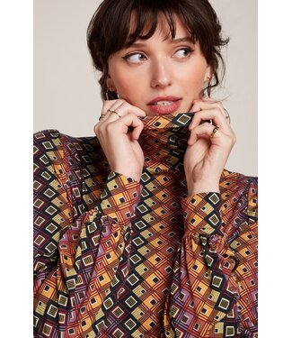 KING LOUIE •• Betsy Puff Top Connor | Cabernet Red