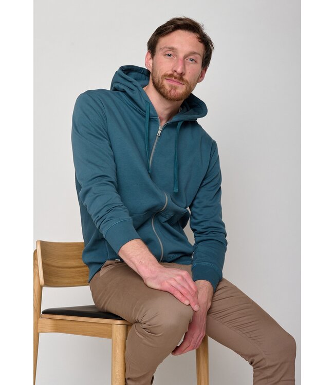 GREENBOMB •• Sweatvest Basic Revel | Blue Stone