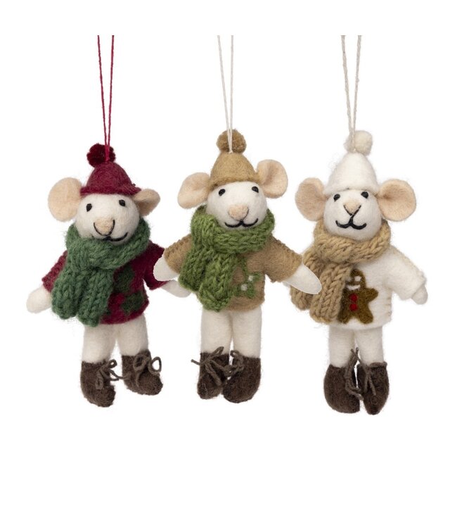 SJAAL MET VERHAAL  •• Hanger Muis Kerst