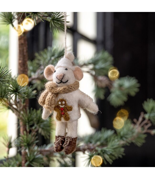 SJAAL MET VERHAAL  •• Hanger Muis Kerst