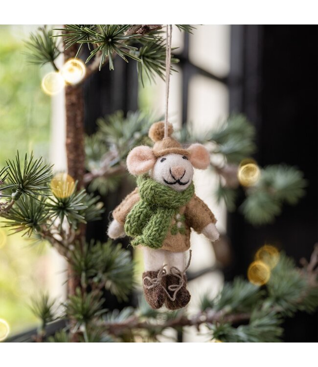 SJAAL MET VERHAAL  •• Hanger Muis Kerst