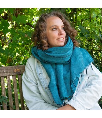 SJAAL MET VERHAAL  •• Sjaal Turquoise