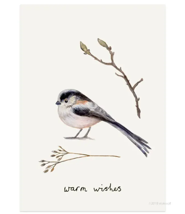 Stokwolf •• Kerstkaart | Staartmees